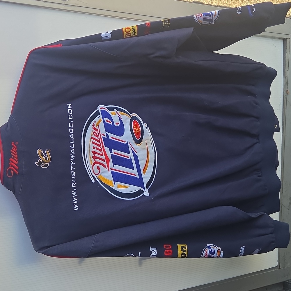 Mens NASCAR JACKET RUSTY WALLACE - Picture 2 of 9